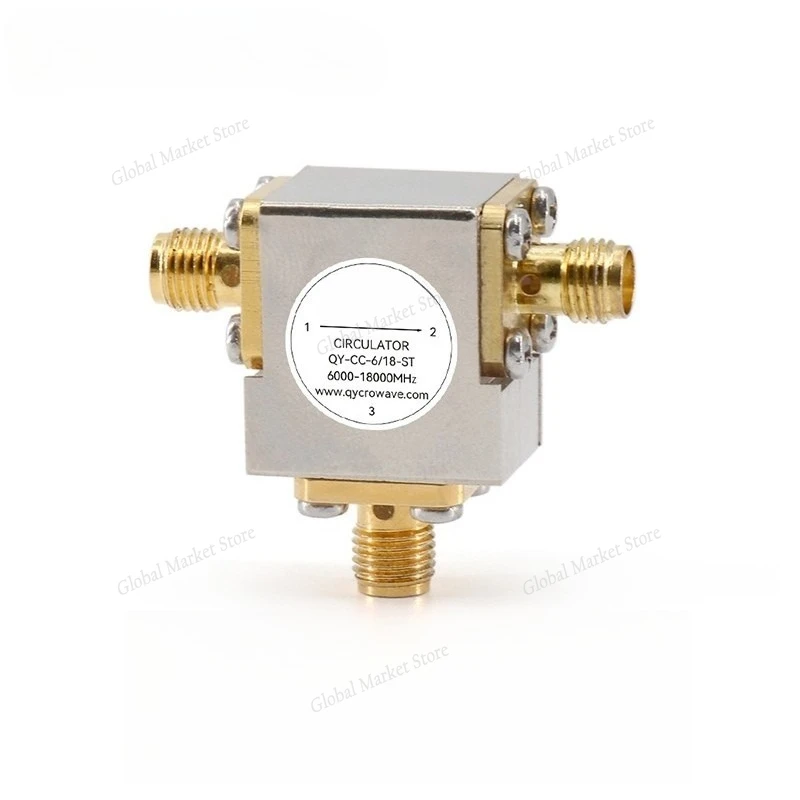 

Микроволновая печь SMA RF циркулятор сигнала 6-18G с высокой изоляцией передачи, настраиваемый коаксиальный коаксиальный калилятор с низкими потерями мощностью 30 Вт, изолятор,
