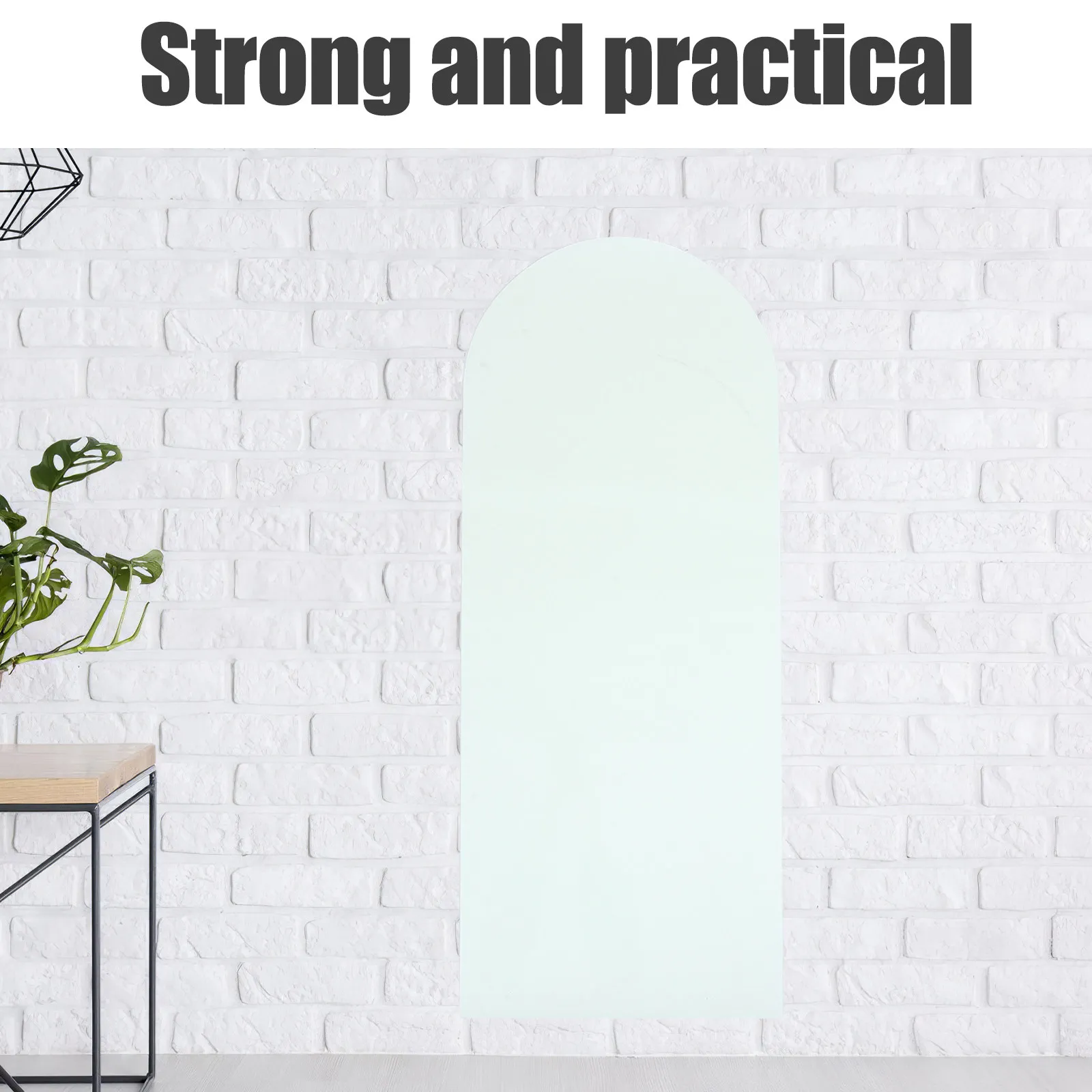 Whiteboard Sticker Arch Shape Self Adhesive Dry Erase Wall Sticker 39.7x16 Reusable Erasable Memo Board for Office School Home