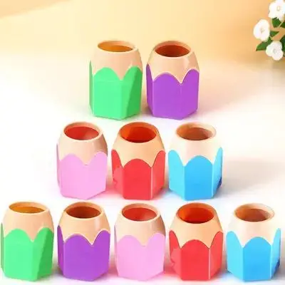 10Pcs Cute Pencil Holder Set Pen Organizer Makeup Brush Holder Storage Container Stable Desktop for Office School
