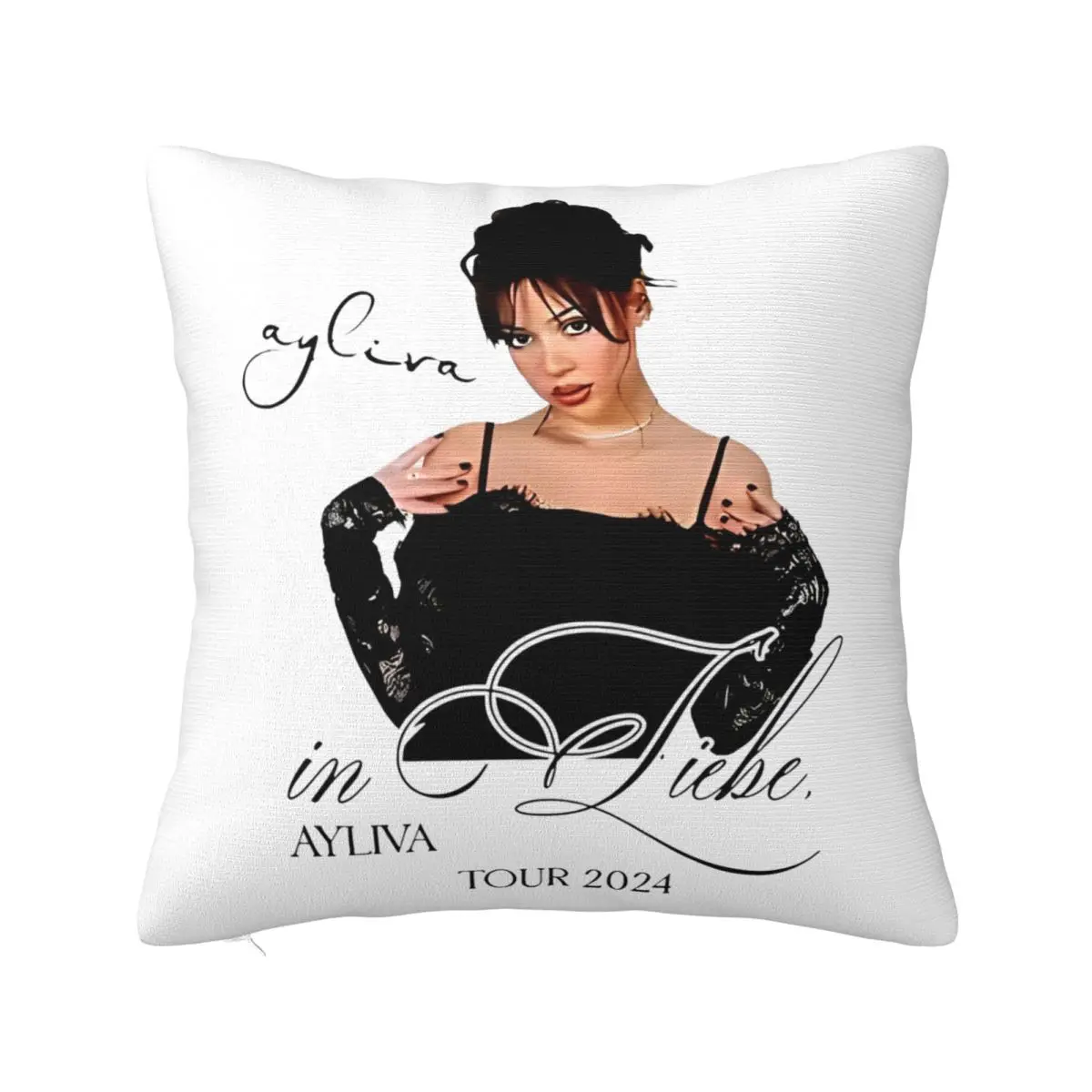 Ayliva In Liebe Tour 2024 Pillowcase Printed Polyester Cushion Cover Decorations Music Pillow Case Cover Home Drop Shipping 18''