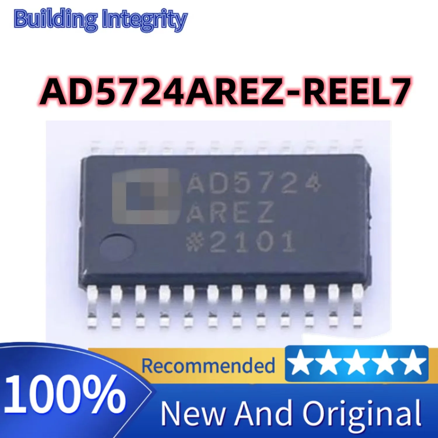 1pcs New 100% AD5724AREZ-REEL7 TSSOP-24 Digital to Analog Converter DAC AD5724AREZ AD5724 Integrated Circuit