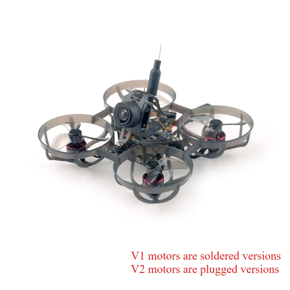 HappyModel Mobula6 2024 V2 1S 65mm Micro Whoop Quad Built-in Serial ELRS 2.4GHz SuperX ELRS 800TVL 400mW 0702 KV28000