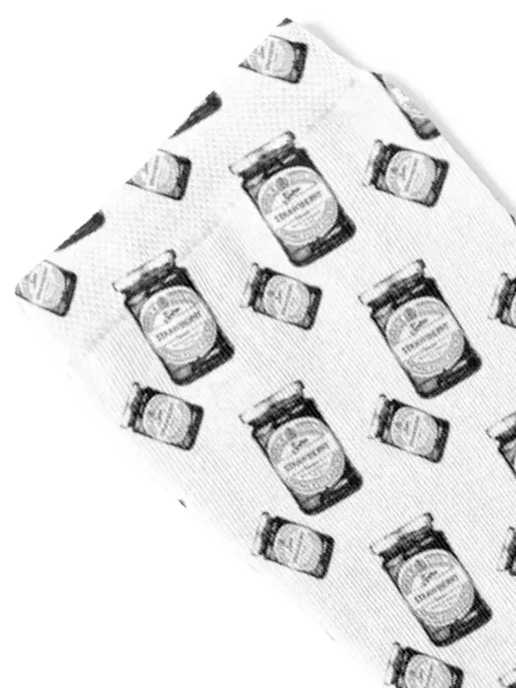 Strawberry Jam Jar Socks summer cartoon football christmas gifts Socks Ladies Men's