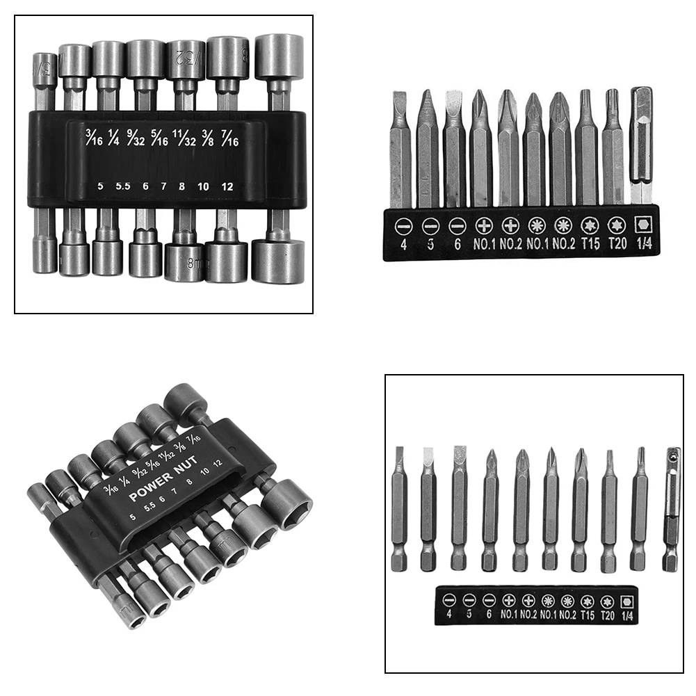 24PCS Socket Head Set Of Household Multi-function Toolbox Automotive Maintenance Bit Socket Set Household Repair Tools