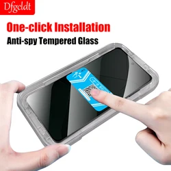 1-2Pcs One-click Installation Anti Spy Glass for Xiaomi 15 14 13 Privacy Screen Protector for Xiaomi 14T 13T 12T 11T Pro Glass