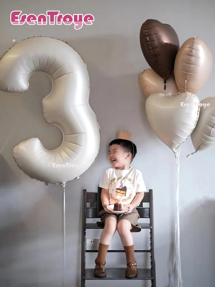 Ballons numĂ©riques multicolores numĂ©ro 6 40 pouces 0 1 2 3 4 5 6 7 8 9, dĂ©coration de fĂȘte de mariage, grandes figurines Globos