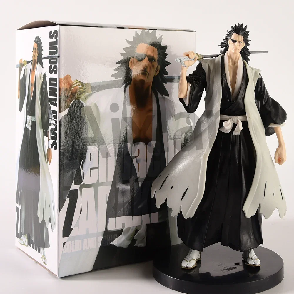 18cm BLEACH Anime Figure Hitsugaya Toushirou Zaraki Kenpachi Kurosaki Ichigo PVC Action Figure Collectible Model Toys Kid Gift