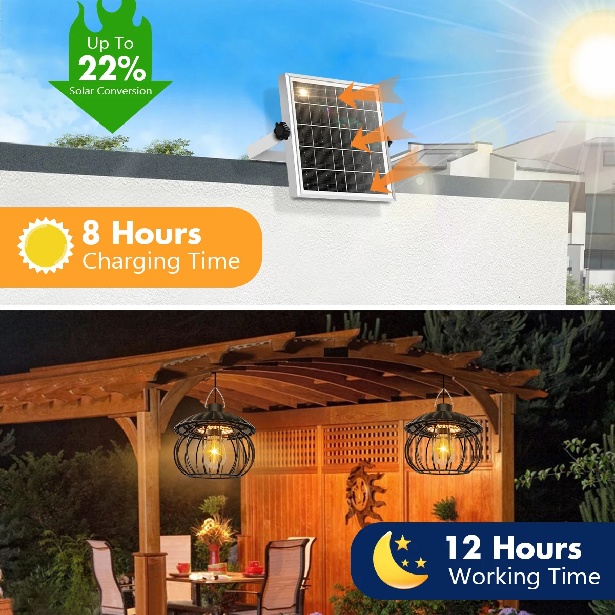 Luces solares de calabaza con - Outdoor Power For Gazebo reseña y precio