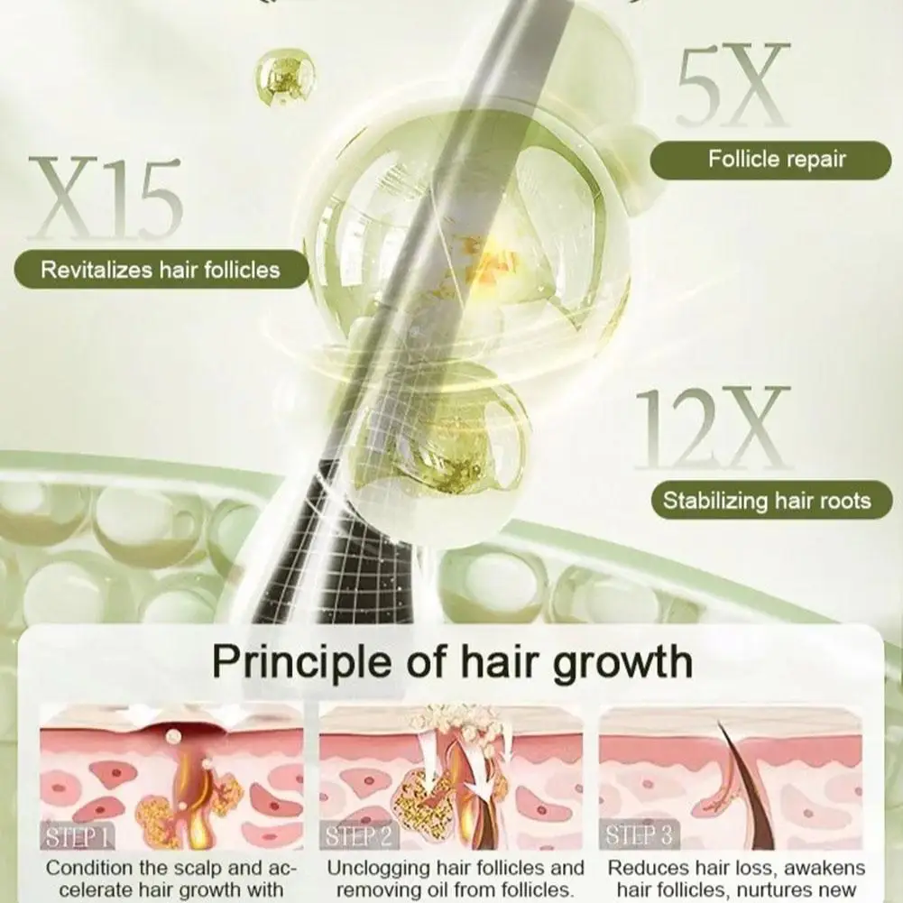 10 Stück Ingwer Pflanzen extrakt Anti-Haarausfall Haar Shampoo Haarpflege Shampoo tiefe Ernährung natürliche Reparatur und Verdunkelung Haar