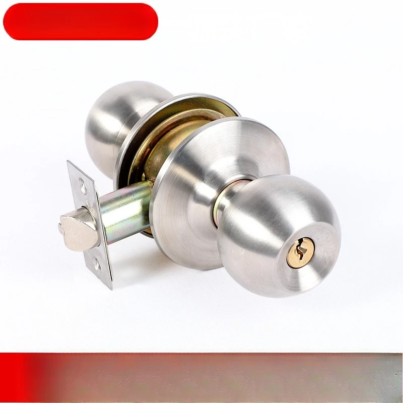 

Stainless Steel Round Lock 587 Indoor Door Knob Bedroom Bathroom Wood Door Ball Lock