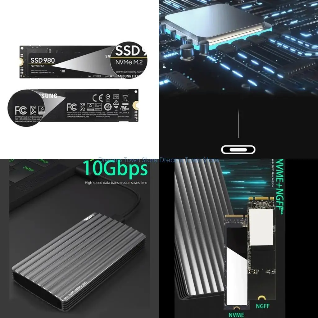 

HX6A M.2 NVME SSD External Enclosure Adapter Support NGFF for 2230 2242 2260