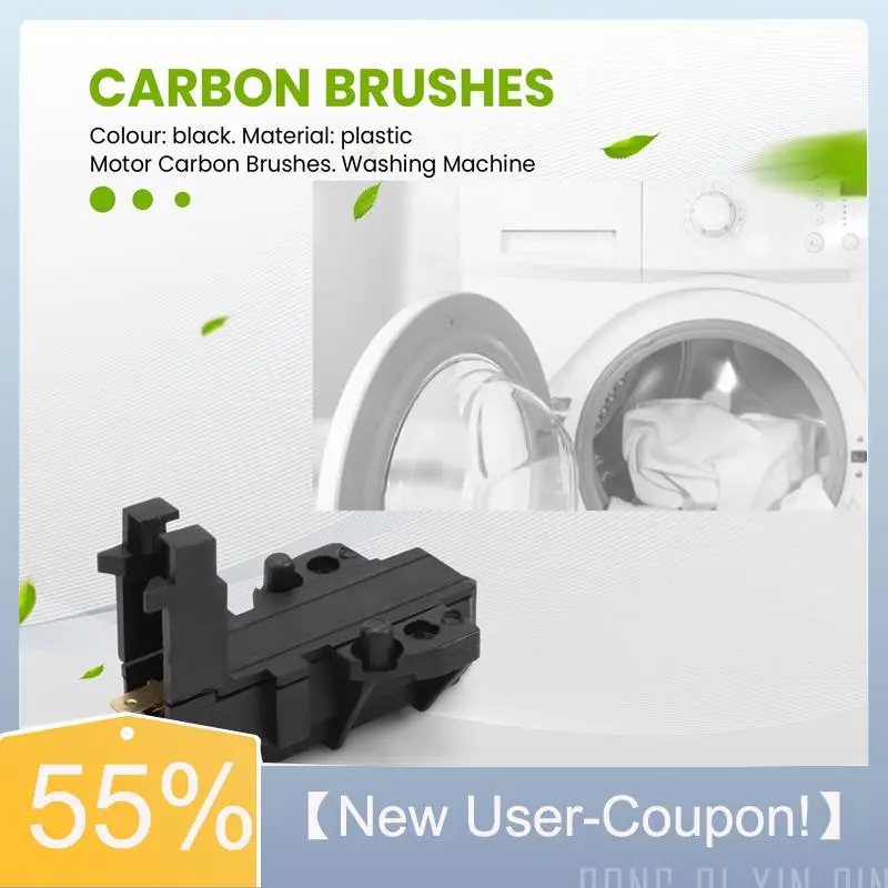 A60T Effortless 2Pcs Washing Machine Motor Carbon Brush For Whirlpool Hoover Candy Ceset