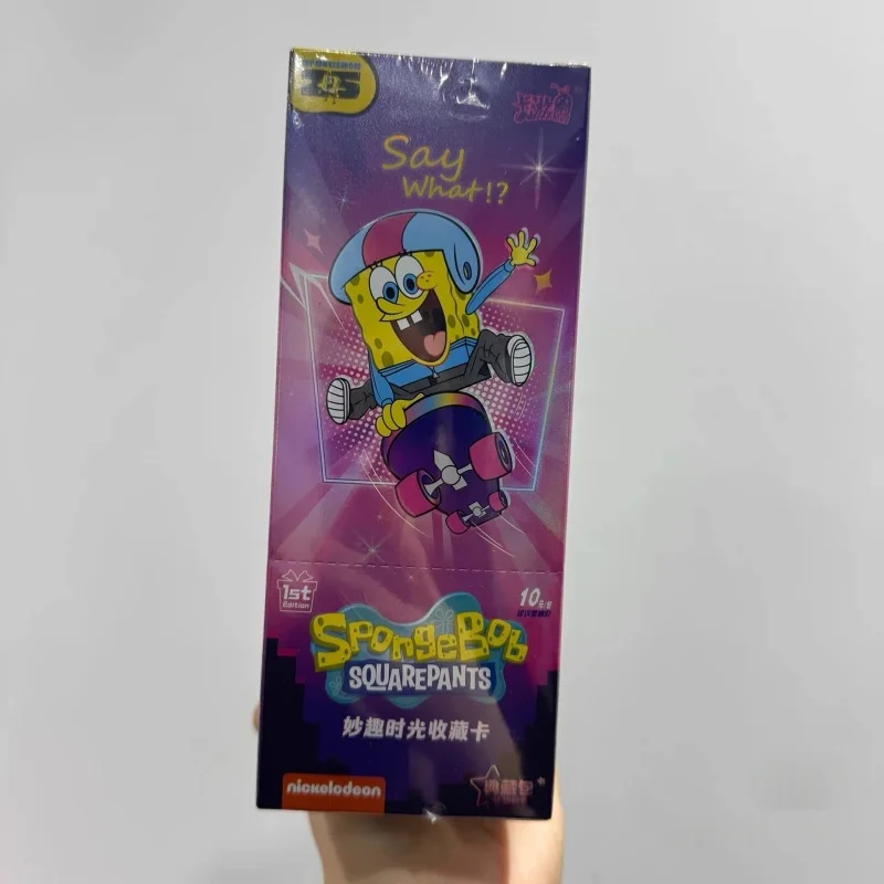 오리지널 Kayou Spongebob Squarepants 컬렉션 카드 클래식 애니메이션 Fun Time 시리즈 테마 Bp 캐릭터 트레이딩 카드 재고 있음