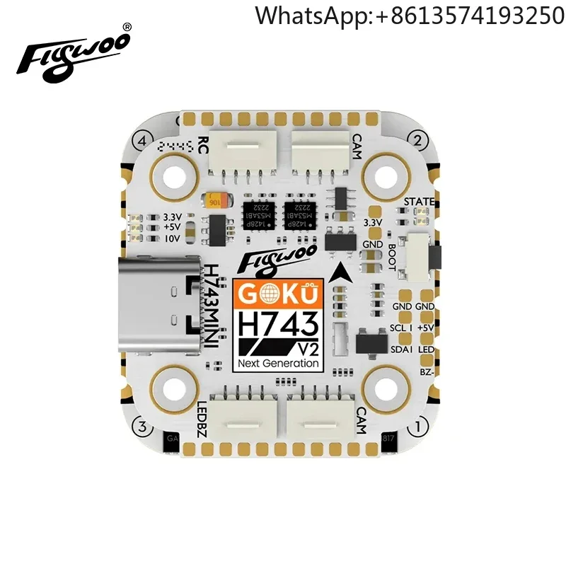 

Flywoo GOKU H743 PRO Mini 45A 32Bit 128K 20*20 Stack -- Plug&Play O4 / O4 Pro