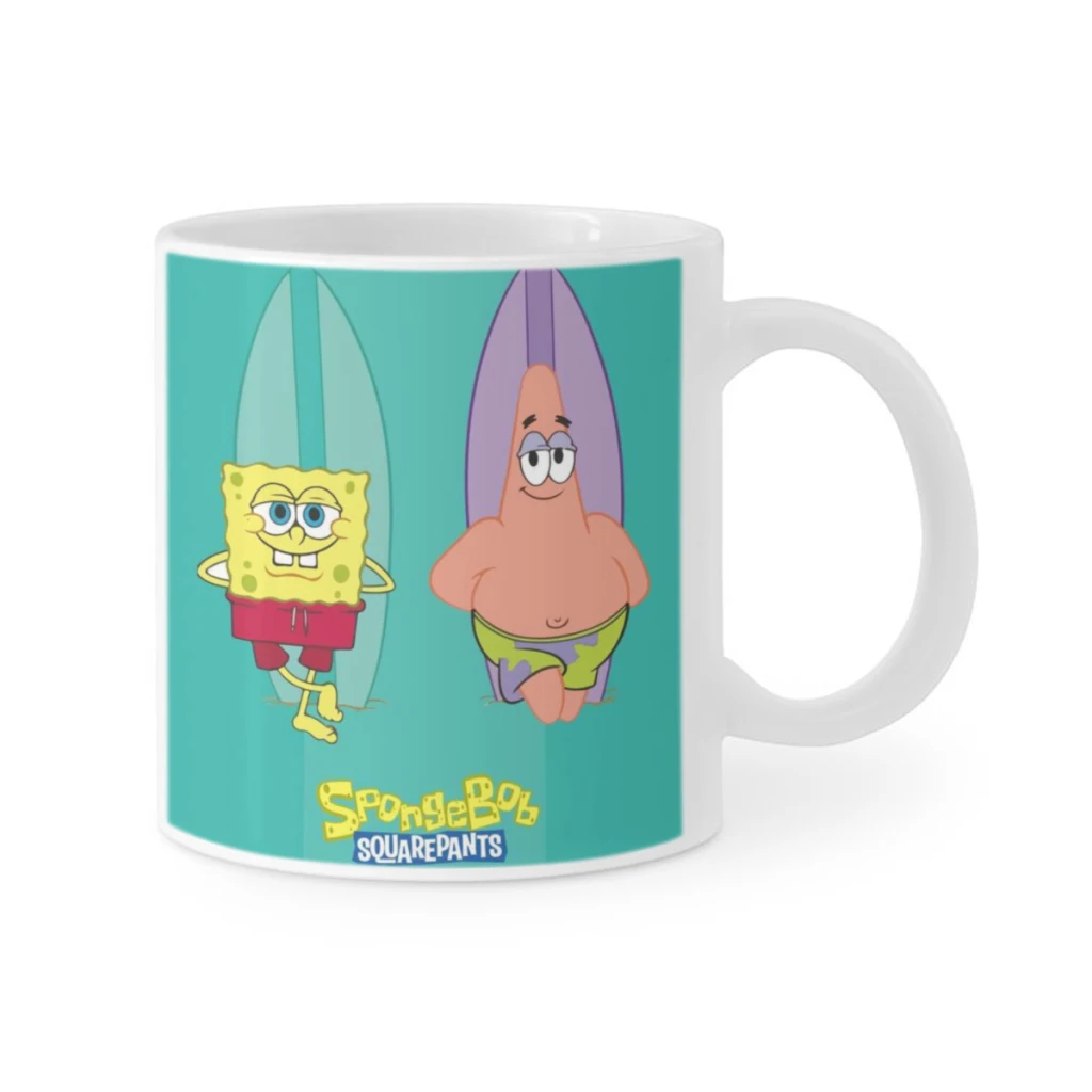 Funny SpongeBob Coffee Mug 11oz Fun Ceramic Coffee Tea Cocoa Cup Handle Tea Drink Cup