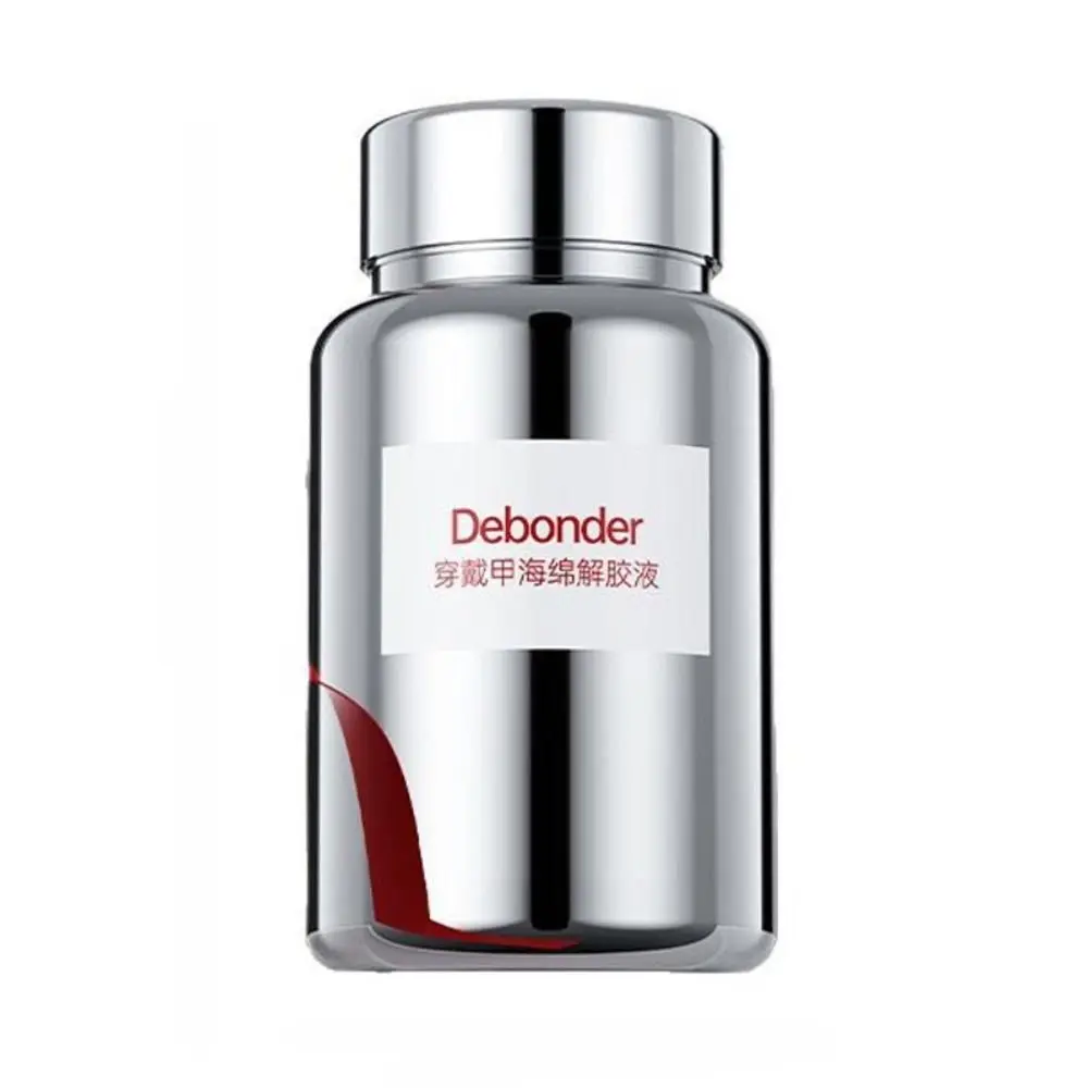 Nieuwe 80 ml Nagels Lijm Remover Press-on Spons nagellak remover Herbruikbare Verwijderen Nagel benodigdheden gereedschap Press-on nagels