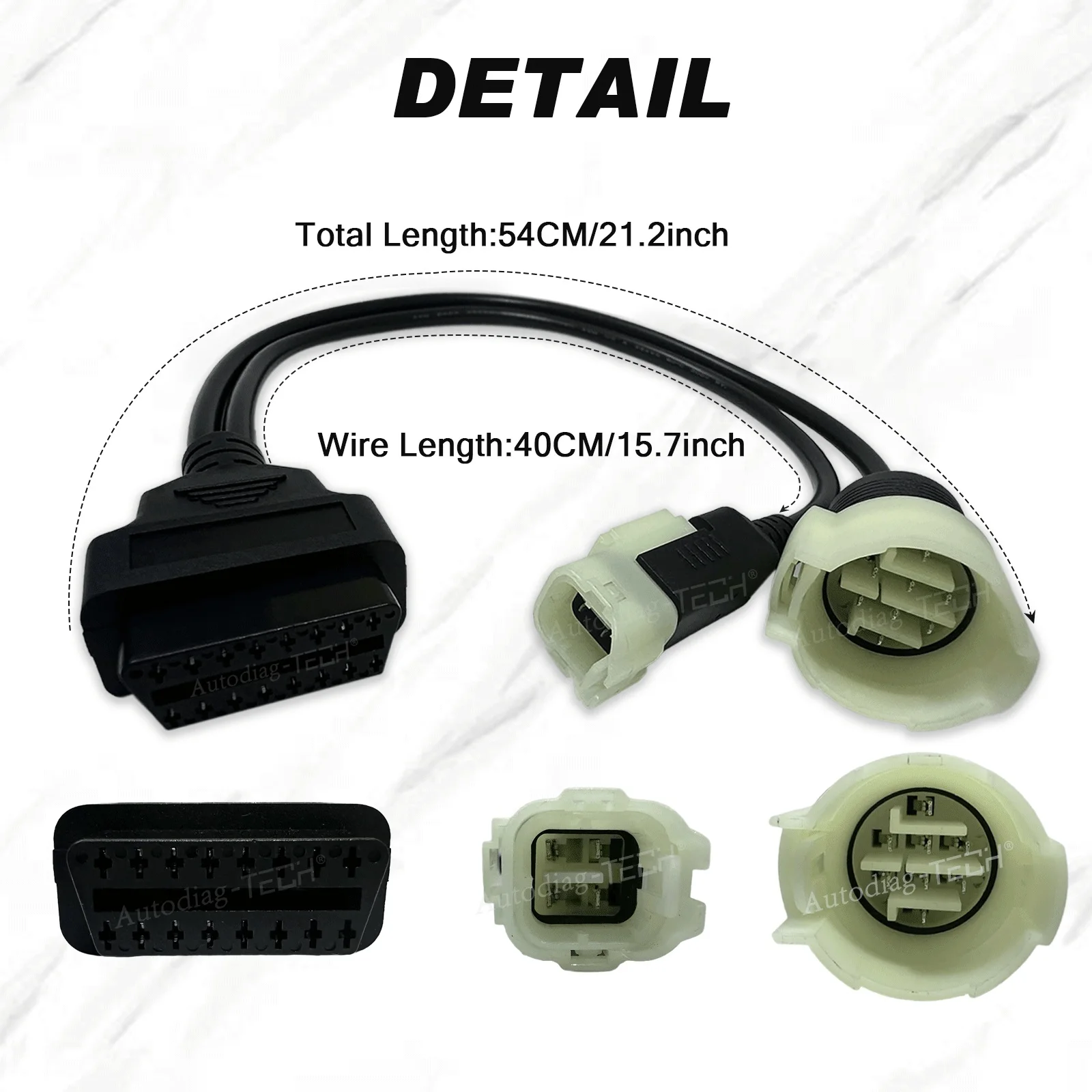 Złącze OBD motocykla do Honda 4-pinowe Suzuki 8-pinowe Adapter diagnostyczny do łodzi zaburtowej DF 100/115/140/150/175/200/225/250/300