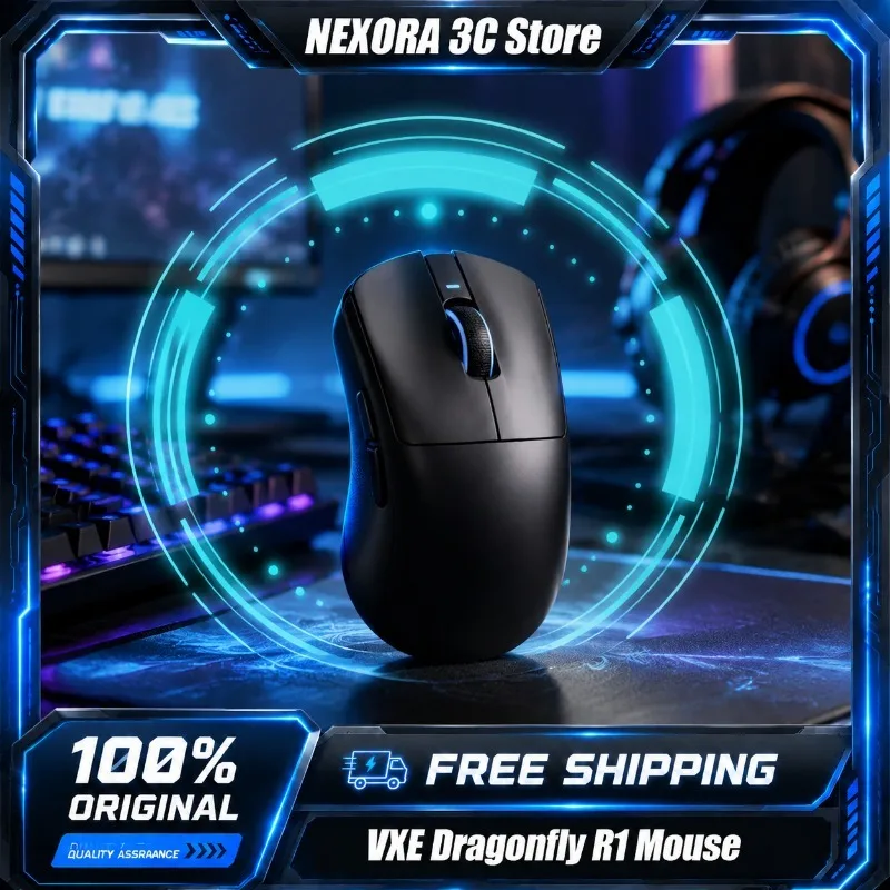 VXE Dragonfly R1 Wireless Mouse PAW3395 Sensor Nordic 52840 2KHz FPS Gaming Mouse Ultra-Lightweight Low Delay Gamer Mice