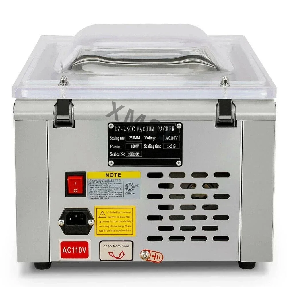 DZ-260C storage food saver bags large vacuum sealer rice plastic bag vacuum sealing machine for meat packing
