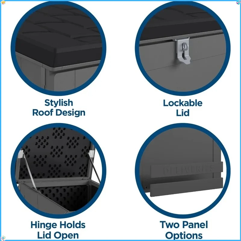 Rooftop Cargo Box 14 Cubic, Hardshell Dual-Side Opening, Universal Fit for Cars/SUVs, 165Lbs
