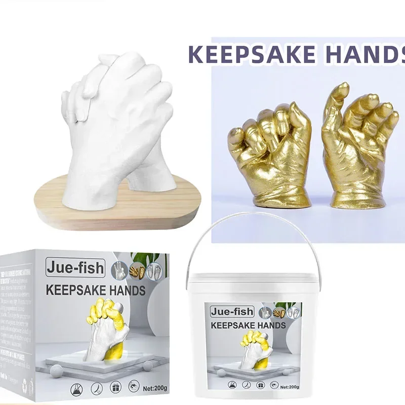 3D Hand Model Clone Powder DIY Replica Three-dimensional Hand & Foot Print Mold Powder Children's Day Souvenir Mother's Day Gift