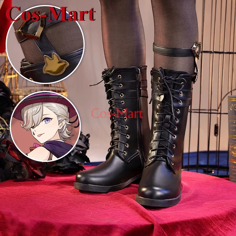 Cos-Mart Game Genshin Impact Freminet/Lyney Shoes Cosplay Fashion Universal High Boots Play Used Accessories