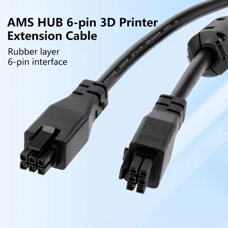 31BA Universal Hub Connector Cable Multiple Length 6Pin Design With For 3D Printing Workstations