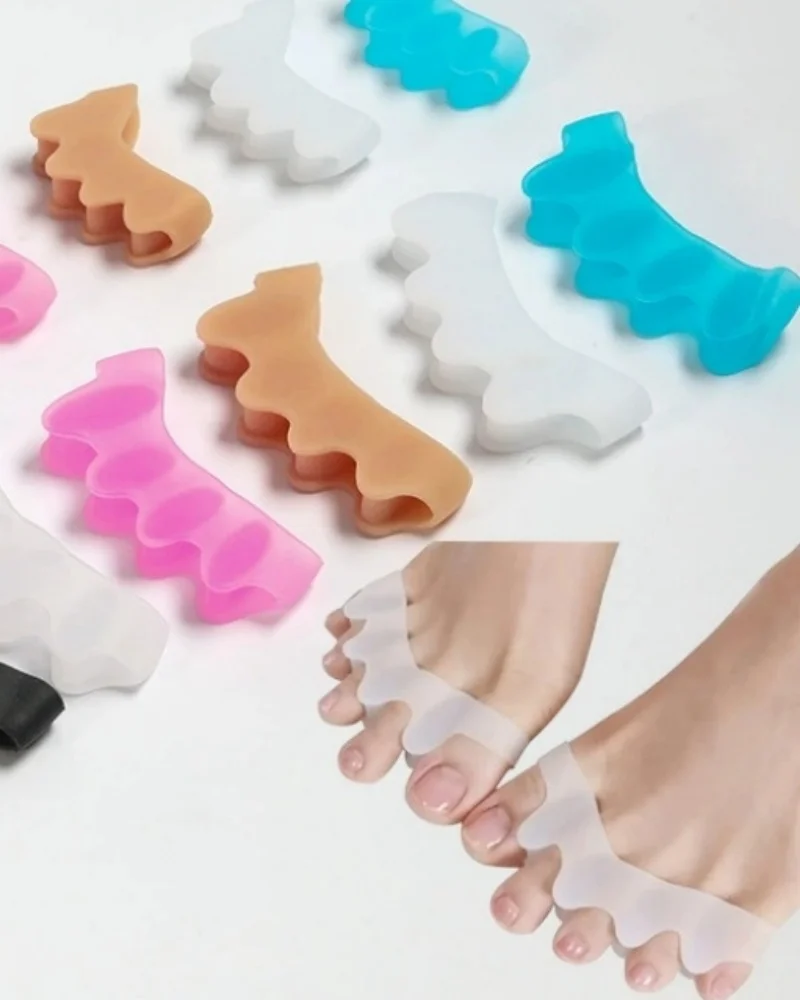 1/3/5 Paar Orthese-Schutz, Zehenspreizer, geeignetes Ballenkorrekturmaterial, weiches Gel, Zehentrennung, Fußpflege-Werkzeug