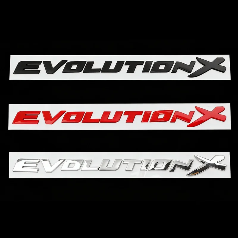 

Наклейки-эмблемы с буквами и логотипом для заднего багажника автомобиля, декоративные аксессуары для Mitsubishi EVOLUTION X EVO.