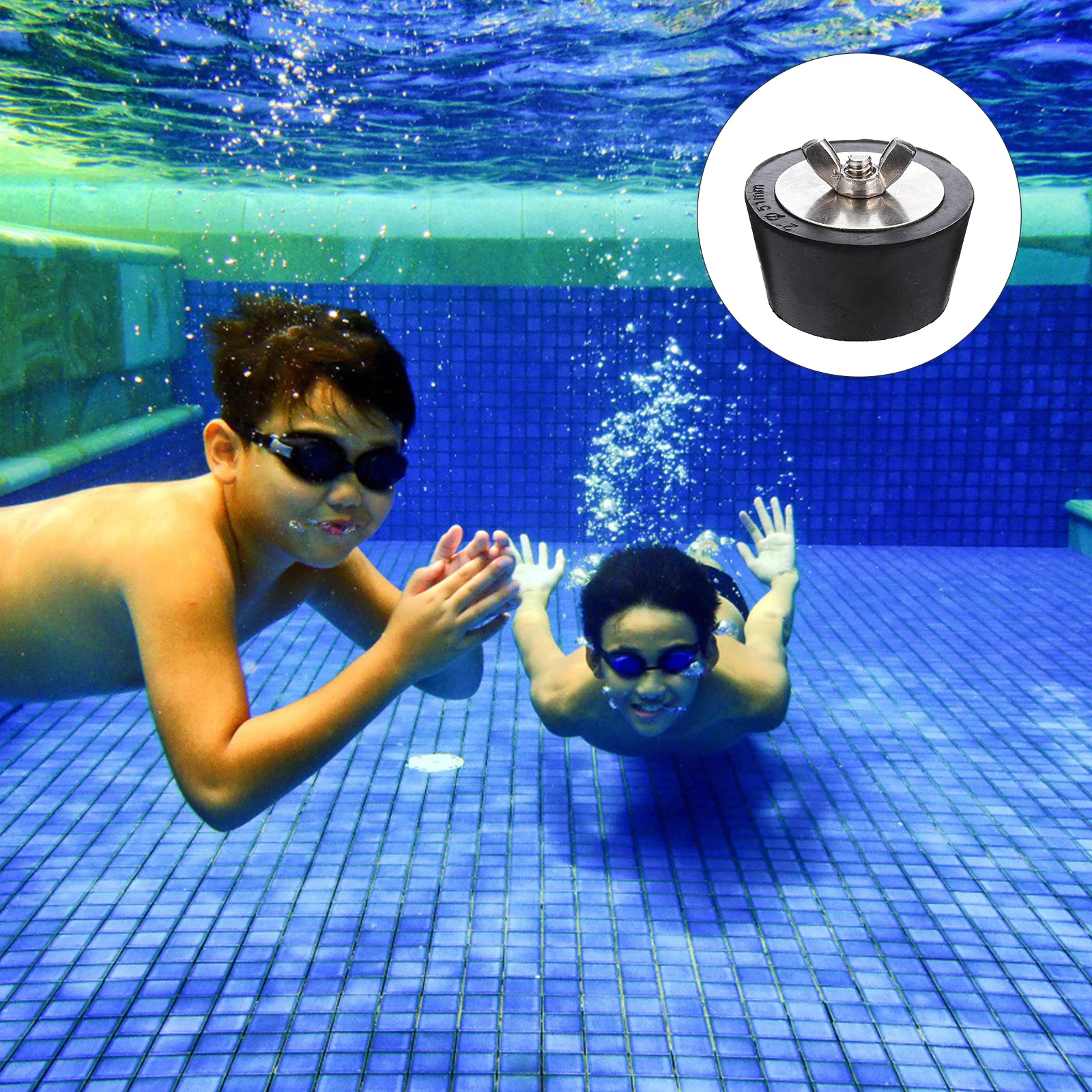 

2Pcs Pool Winterizing Plug 51mm Rubber Tapered Winter Expansion Plug for Swimming Pool Return Line Frost Protection