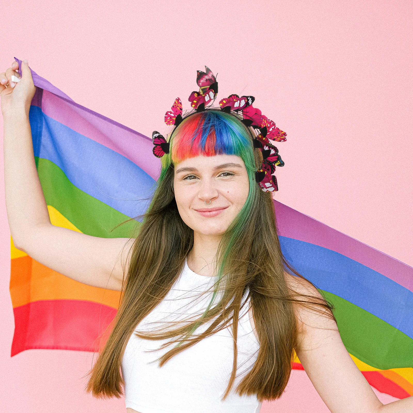 

Аксессуары для волос в форме бабочки, повязка на голову, украшения для женщин, детский монарх, рождественский реквизит для фотосессии, праздничные головные уборы, представление