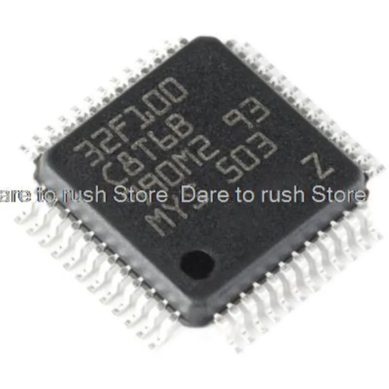 10pcs New STM32F100C8T6B  STM32F100 QFP48