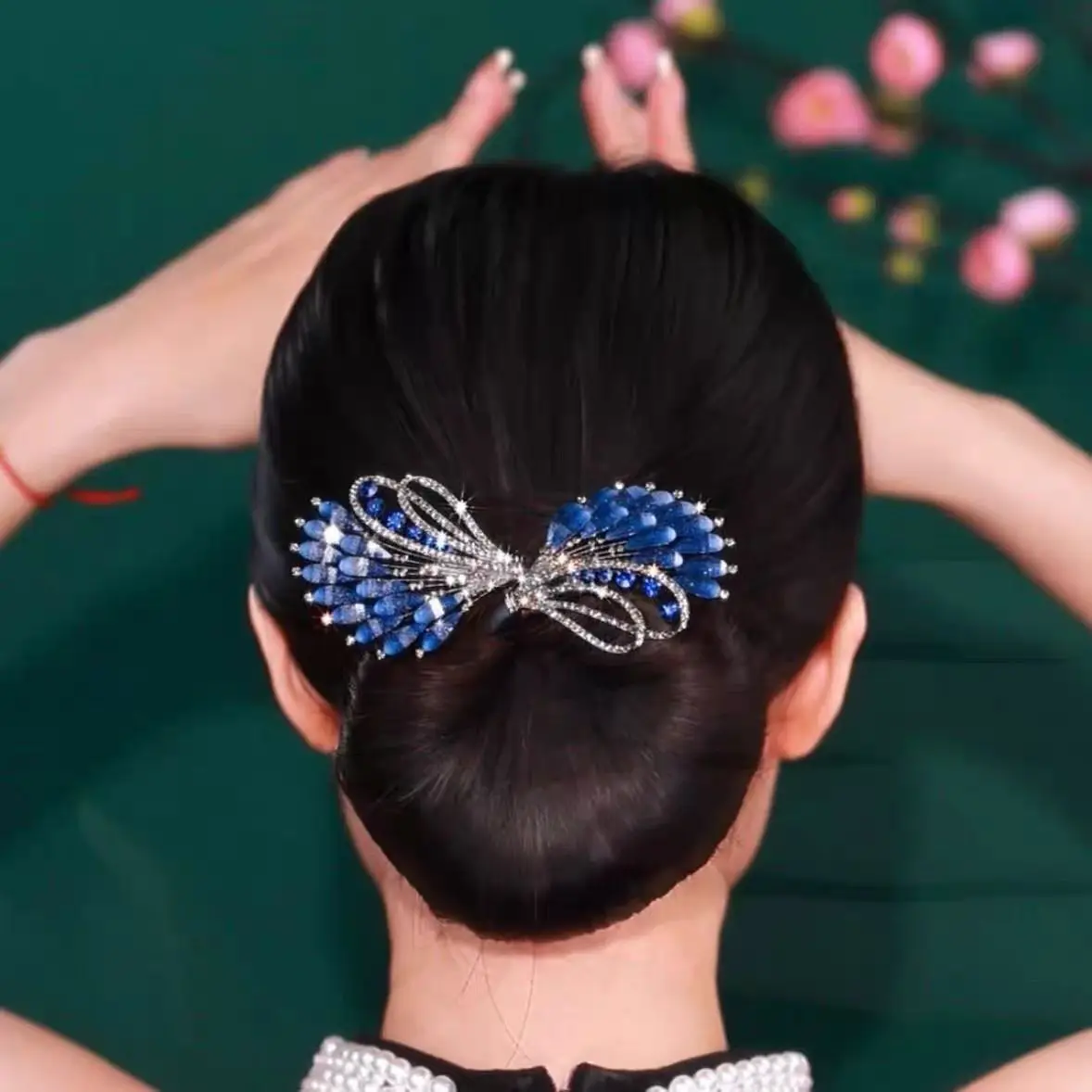 Ins Style Elegant Lazy Hair Curler Flower Hair Clips for Women Fashion Butterfly Floral Noblewoman Girls Bun Hairstyle Artifact