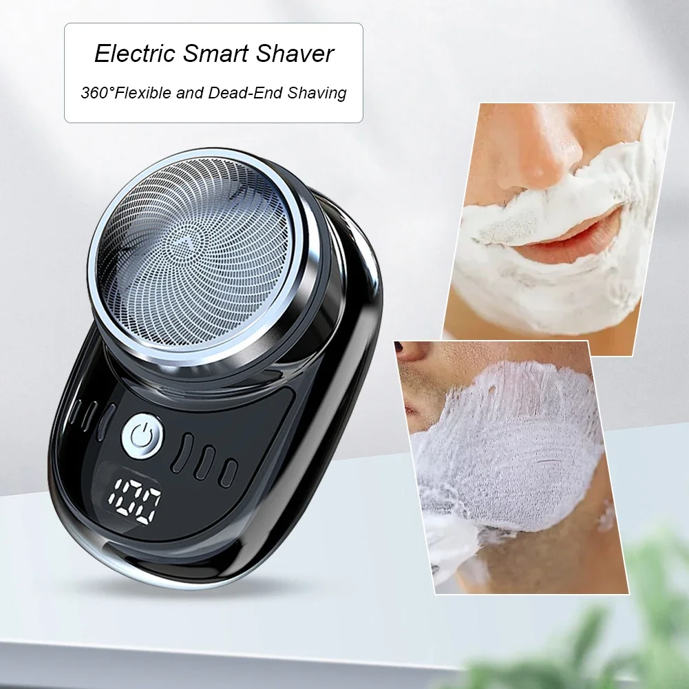 Mini Electric Travel Shaver For Men Pocket Size USB Rechargeable Portable Painless Cordless Trimmer Knive Face Beard Razor