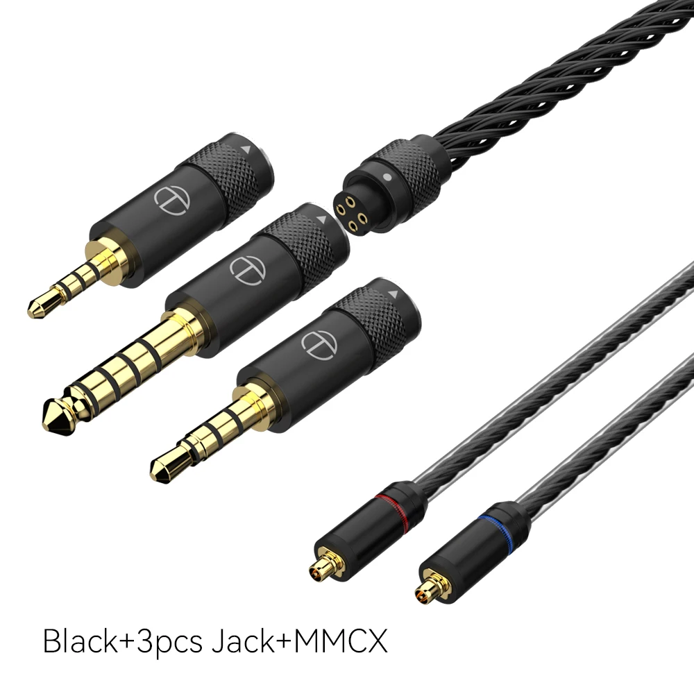 TRN T2 Pro16 Core Oortelefoon Verzilverd HIFI Upgrade Kabel 2.5 5-pin/3.5/4.4/Type C 5-pin/QDC//MMCX/0.75/0.78