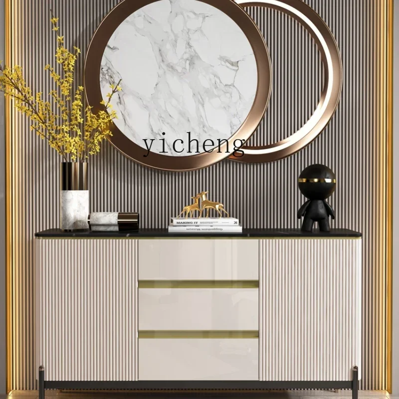 

light luxury rock slab mystery cabinet modern simple partition cabinet locker tea cabinet