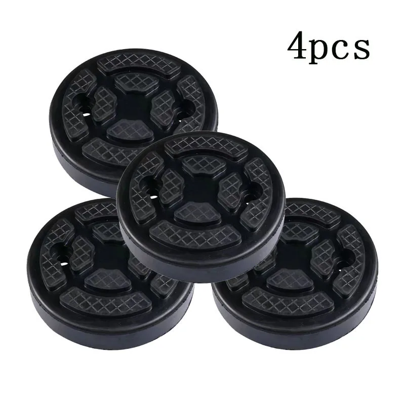 

4PC Car Lift Rubber Pad Foot Pad Tray Accessories Double-Column Gantry Lift Accessories Universal Round Rubber Pad