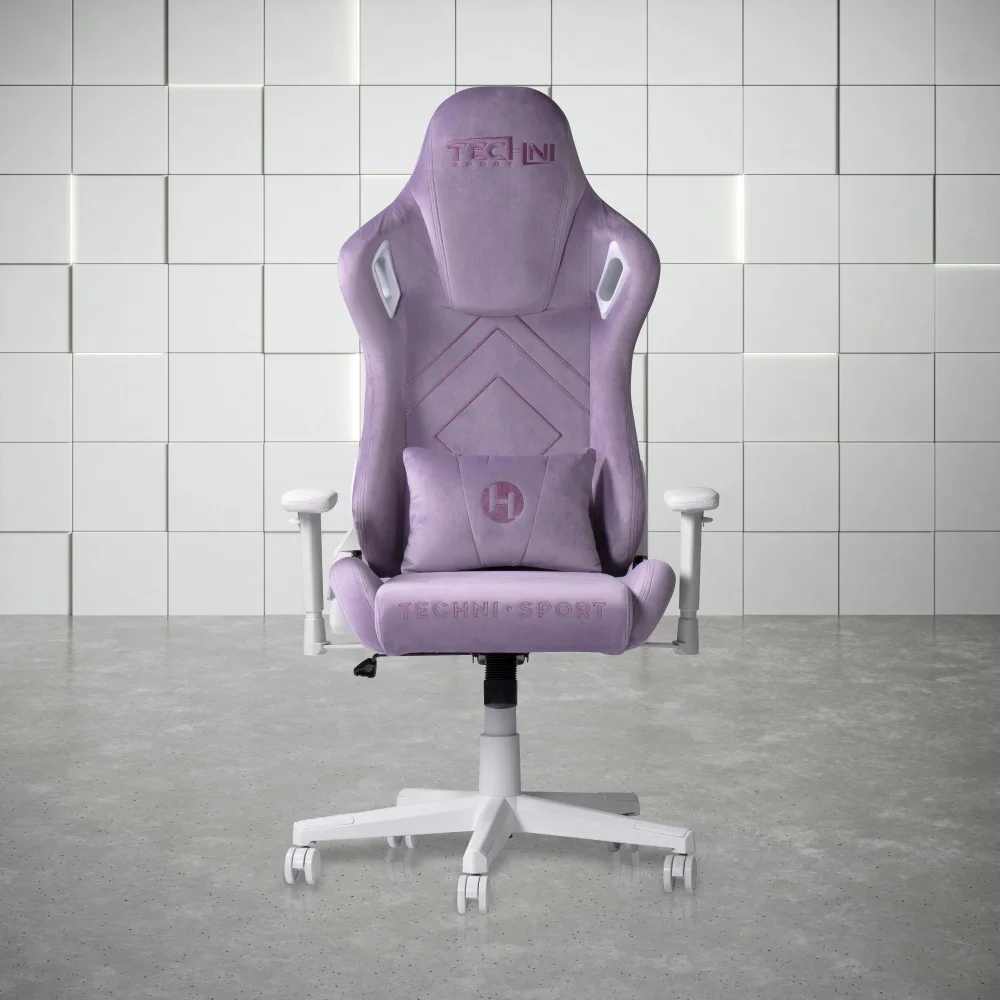 

Techni Sport TSF45C Velvet Memory Foam Gaming Chair-Purple