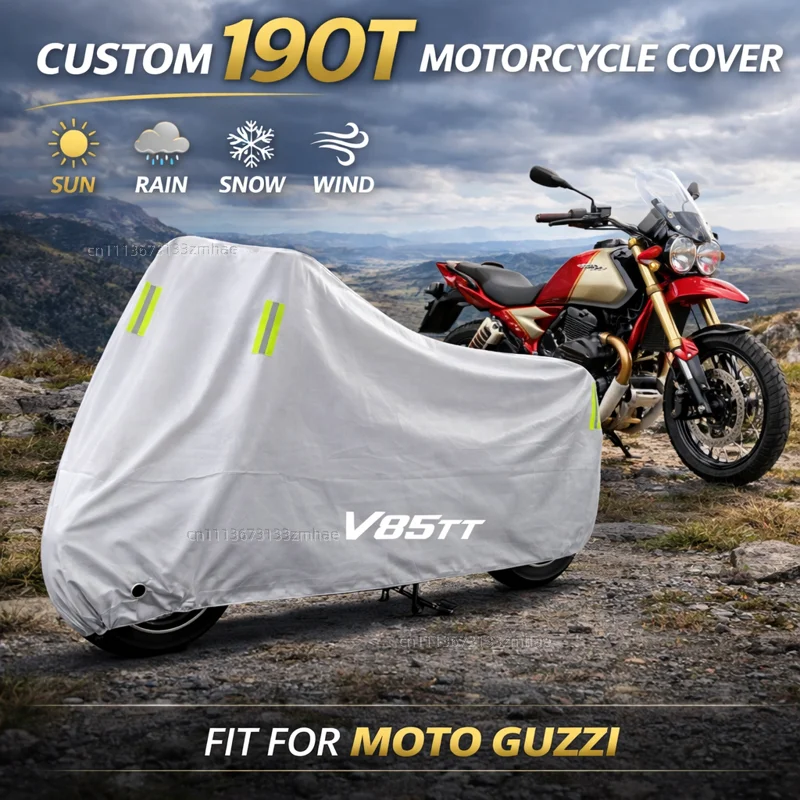 

For MOTO GUZZI V85TT V 85 TT V85 TT Motorcycle Cover Waterproof Heavy Duty Outdoor Rain Dust Sun Protector