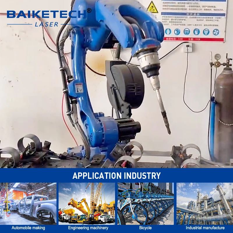 High Precision Robotic Fiber Laser Welder 6 Axis Robot Welding Machine Smooth Weld Seam Low Thermal Deformation Metal Fabricatio