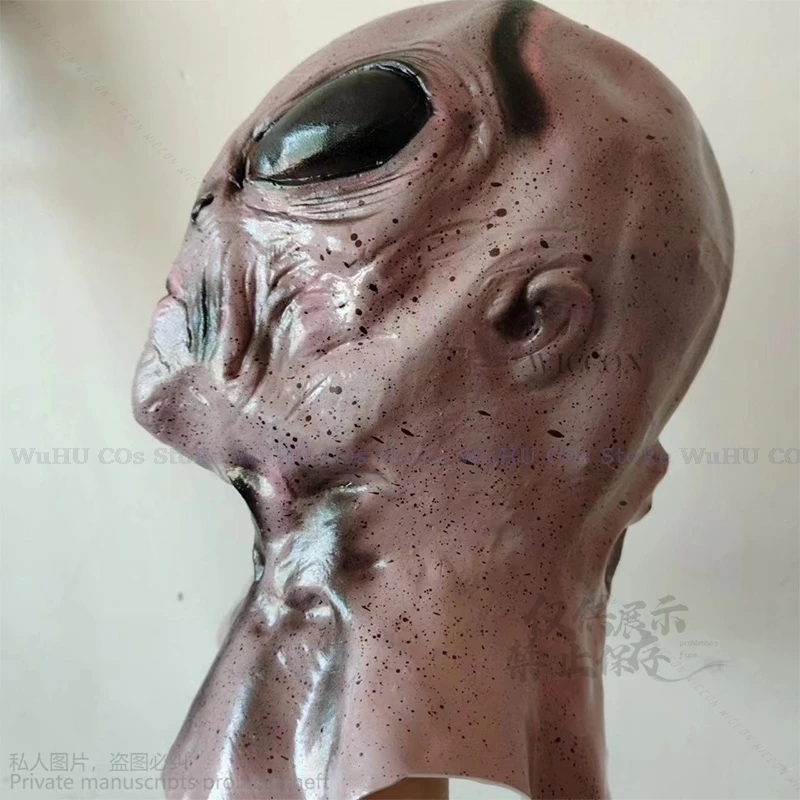 Máscara de Látex Alienígena para Homens e Mulheres, Máscaras de Horror Halloween, Rosto Completo, Cosplay Anime, Assustador