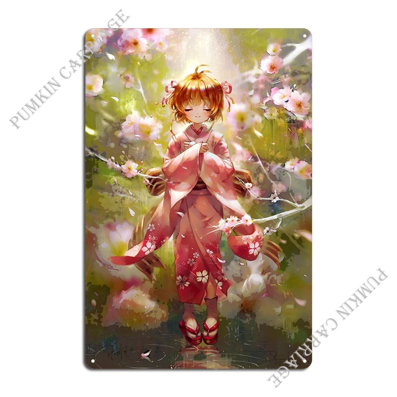 Cardcaptor Sakura Metal Sign Cinema Cave Mural Mural Tin Sign Poster