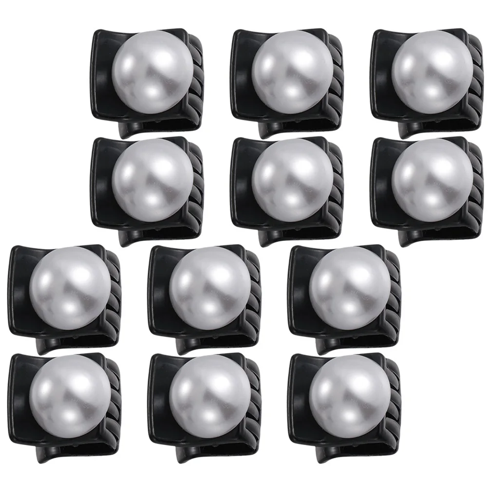 

12Pcs Small Hair Claw Clips Mini Pearl Clips for Women Stylish Durable Hair Accessories Gift Idea Pearl Claw Clip