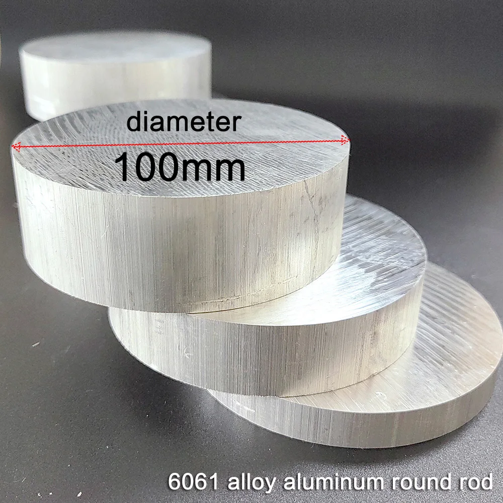 6061 high-quality aluminum alloy solid round rod, diameter Φ 100mm, Φ  110mm，Φ 120mm，thickness 10mm, 20mm, 30mm