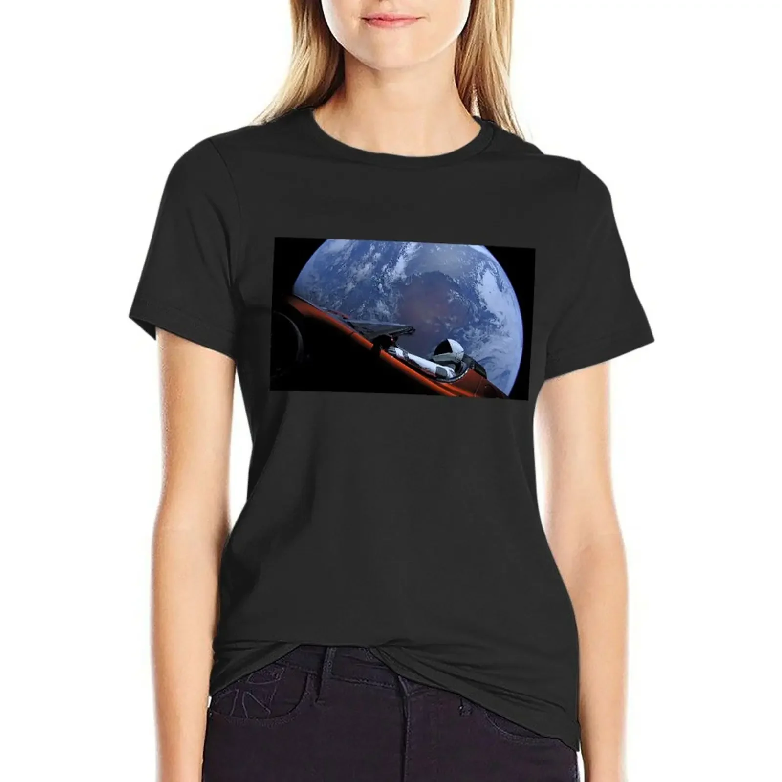 

The SpaceX Starman T-Shirt female sublime vintage summer clothes Women t-shirts