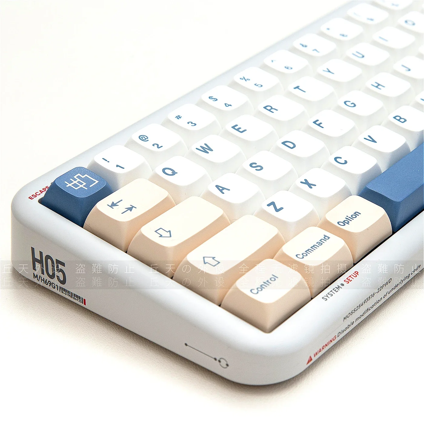 GMK soy milk theme keycaps XDA height BPT material keycap set for HI75 98 99 104 F87 and other mechanical keyboards