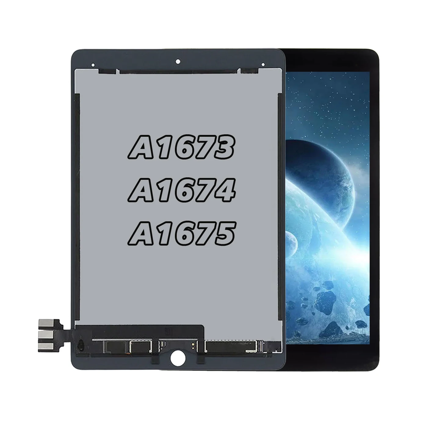 Imagem -02 - Original Qualidade Original para Ipad Pro 9.7 2023 A1673 A1674 A1675 Display Lcd de Toque Digitador da Tela Substituir Conjunto com Adesivo 9.7