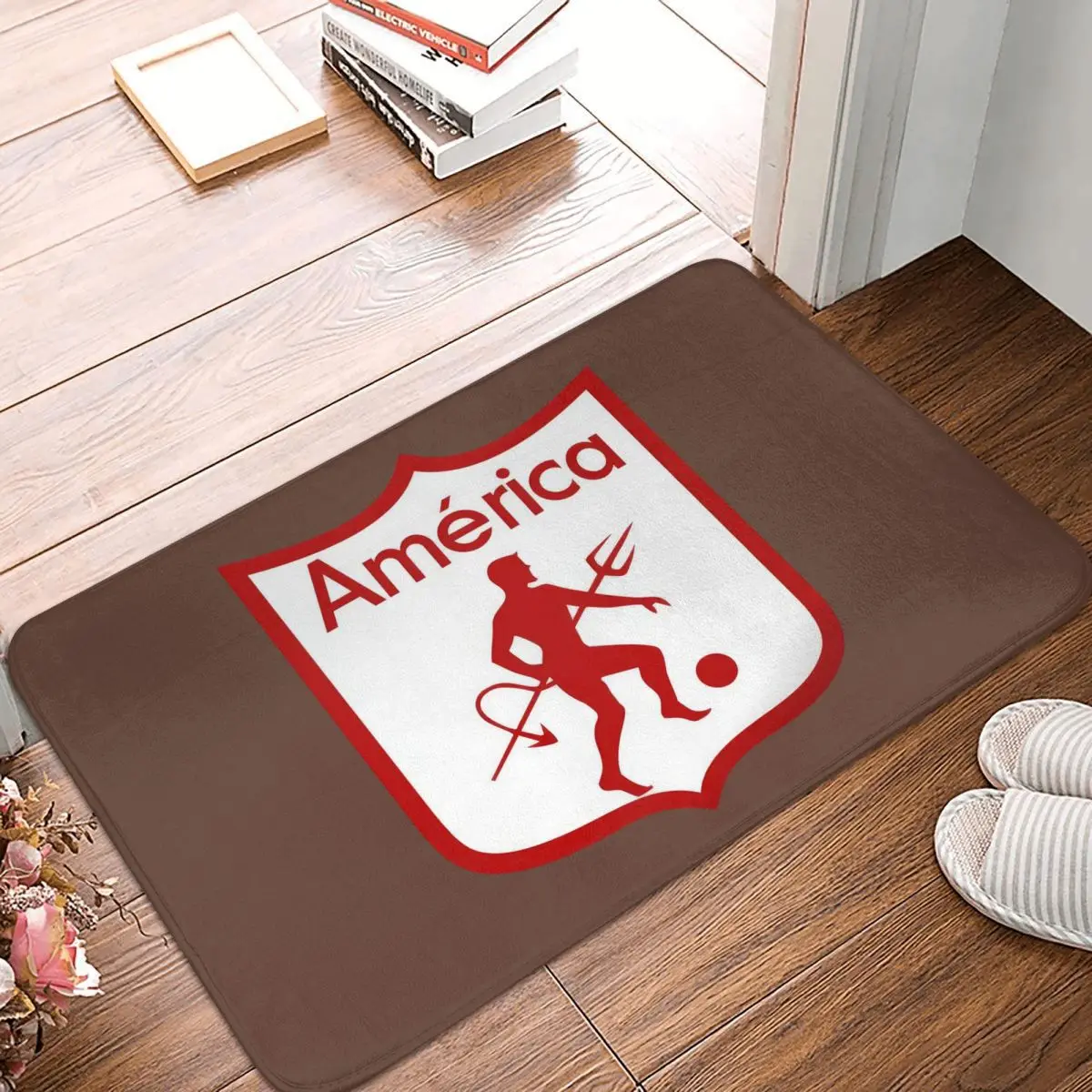 

America De Cali Los Diablos Rojos Los Escarlatas Doormat Kitchen Carpet Outdoor Rug Home Decoration