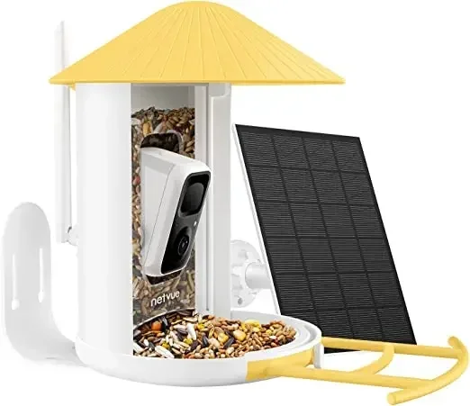 Wholesale AI Identify Solar Panel Bird Feeder with  Smart Bird Watching WIFI Wild Hummingbird Bird House