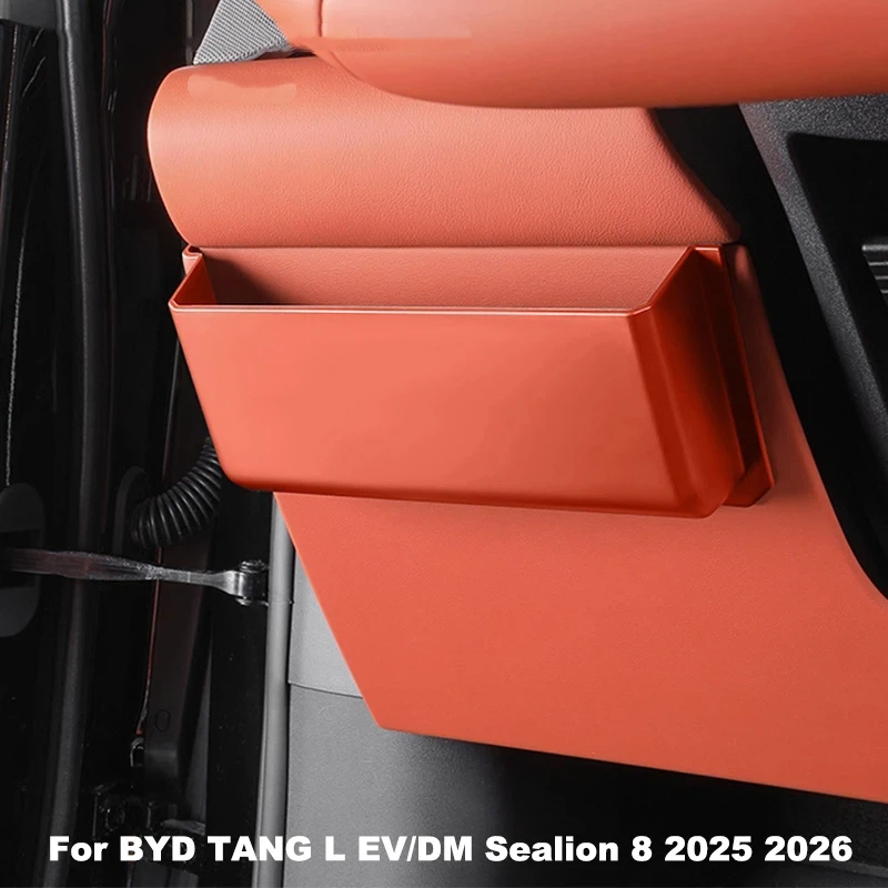 For BYD TANG L EV/DM Sealion 8 2025 2026 Car Storage Box Under Steering Wheel Central Control Anti-scratch Organizer Case